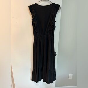 Black LOFT dress MIDI
